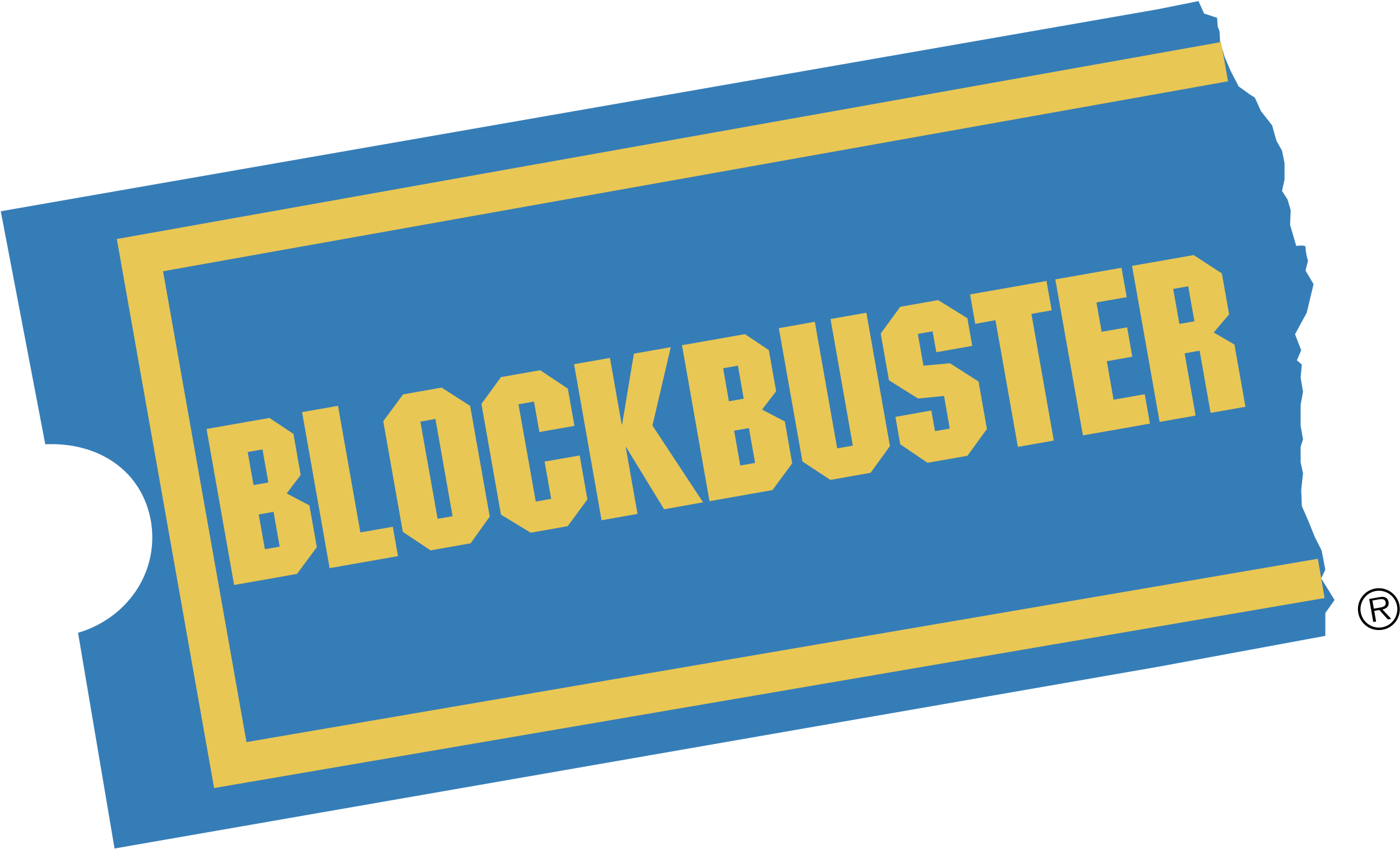 Blockbuster 01 Logo Png Transparent - Blockbuster Netflix (2400x2400), Png Download