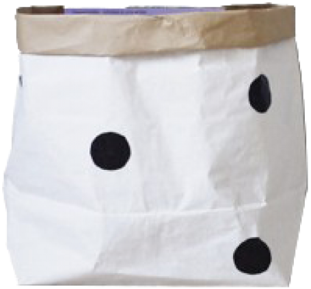 Tellkiddo Small Paper Bag Dots - Paperbag Small (960x720), Png Download