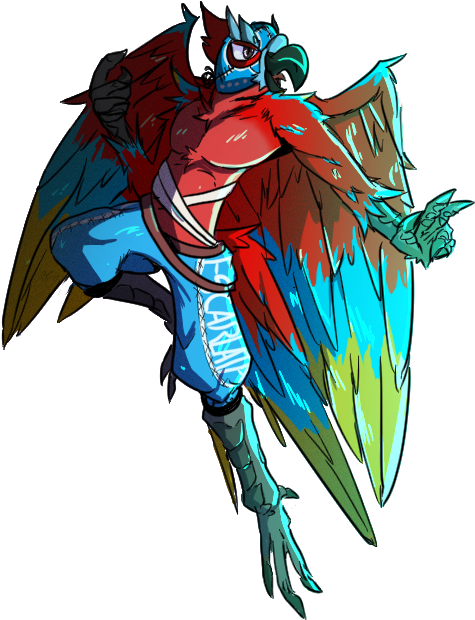 [art]el Salvador Escarlata Art - Luchador Dnd (575x750), Png Download