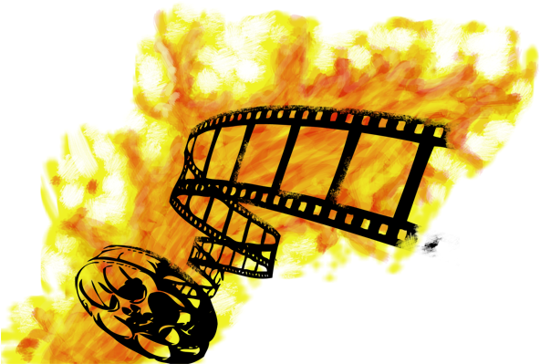 Will We Someday Watch Blockbuster Movies The Way We - Movie Reel On Fire (600x404), Png Download