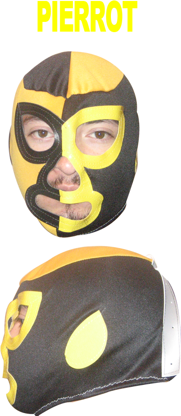 Alt - " - Mascara De Pierrot Luchador (400x870), Png Download
