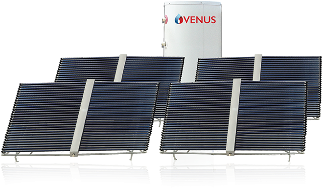 Mercury Commercial - Solar Water Heating (720x620), Png Download