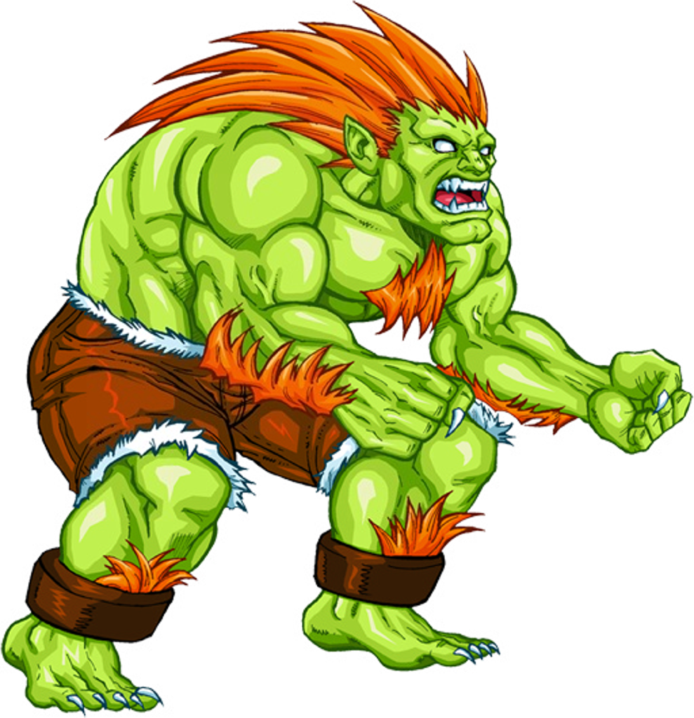 He Aquí Uno De Los Personajes De La Saga Que Más Me - Blanka Street Fighter (989x1024), Png Download