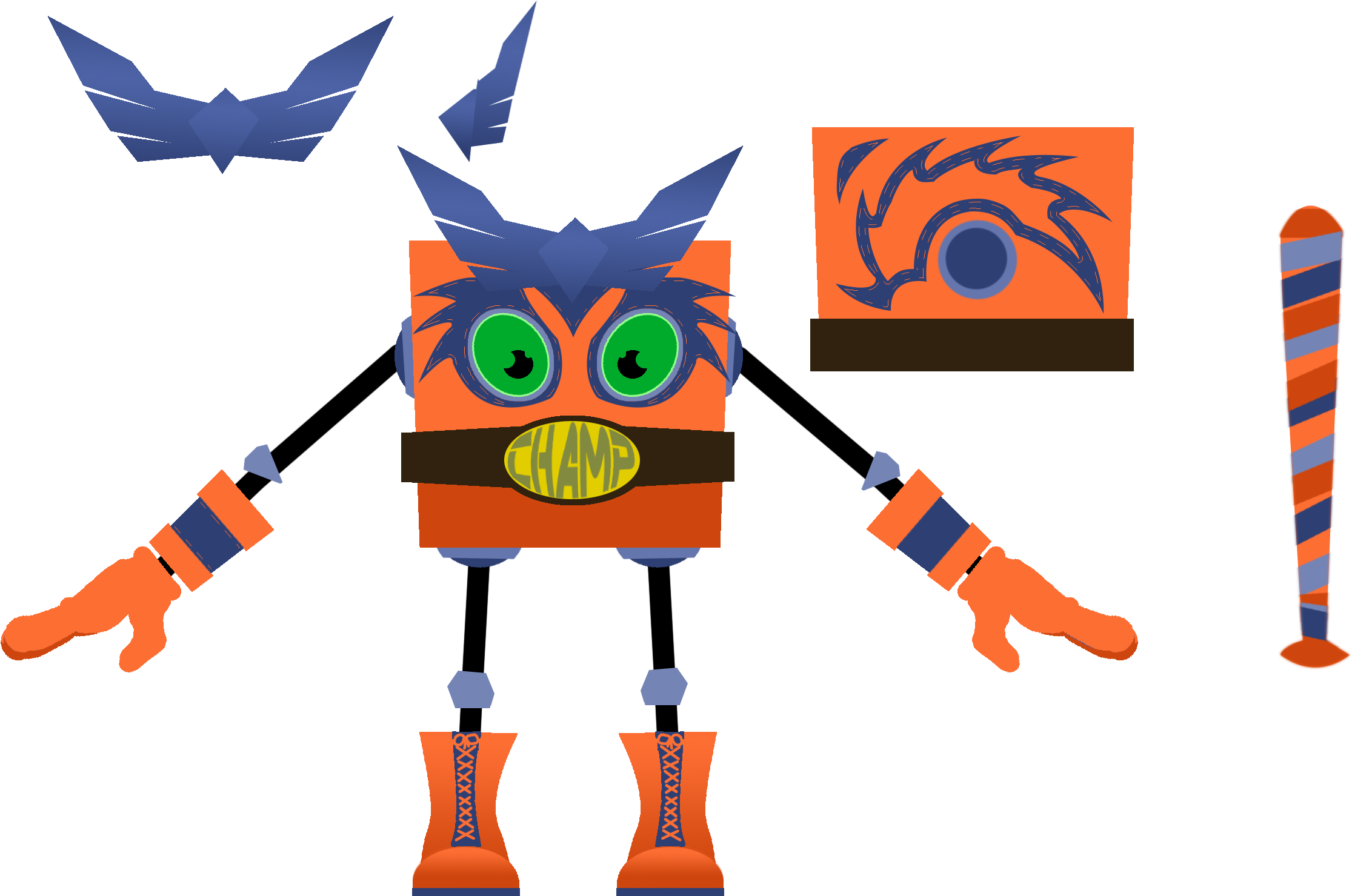 Luchador Costume Concept Art - Art (2502x1595), Png Download