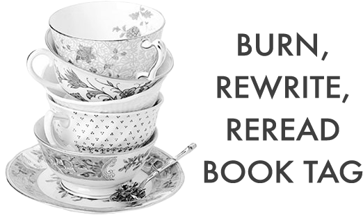 Burn, Rewrite, Reread Book Tag - Mismatched Tea Set (587x330), Png Download