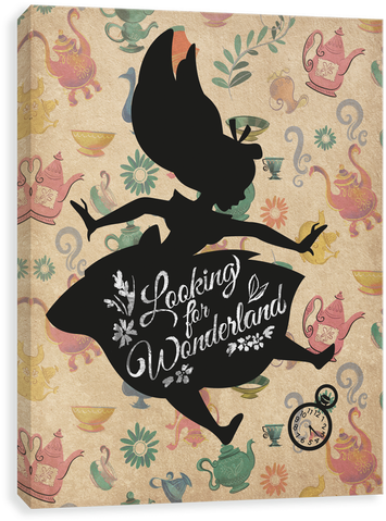 Alice Looking For Wonderland Tea Fall - Alice Canvases By Entertainart - Alice In Wonderland (500x500), Png Download