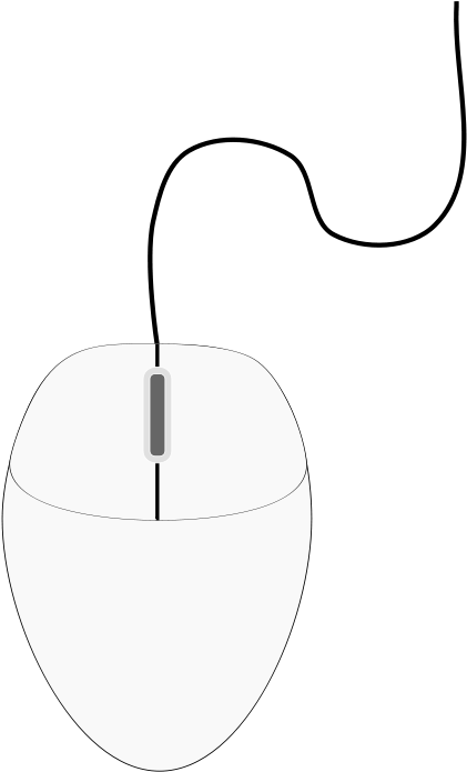 How To Set Use White Mouse Svg Vector - Circle (637x900), Png Download