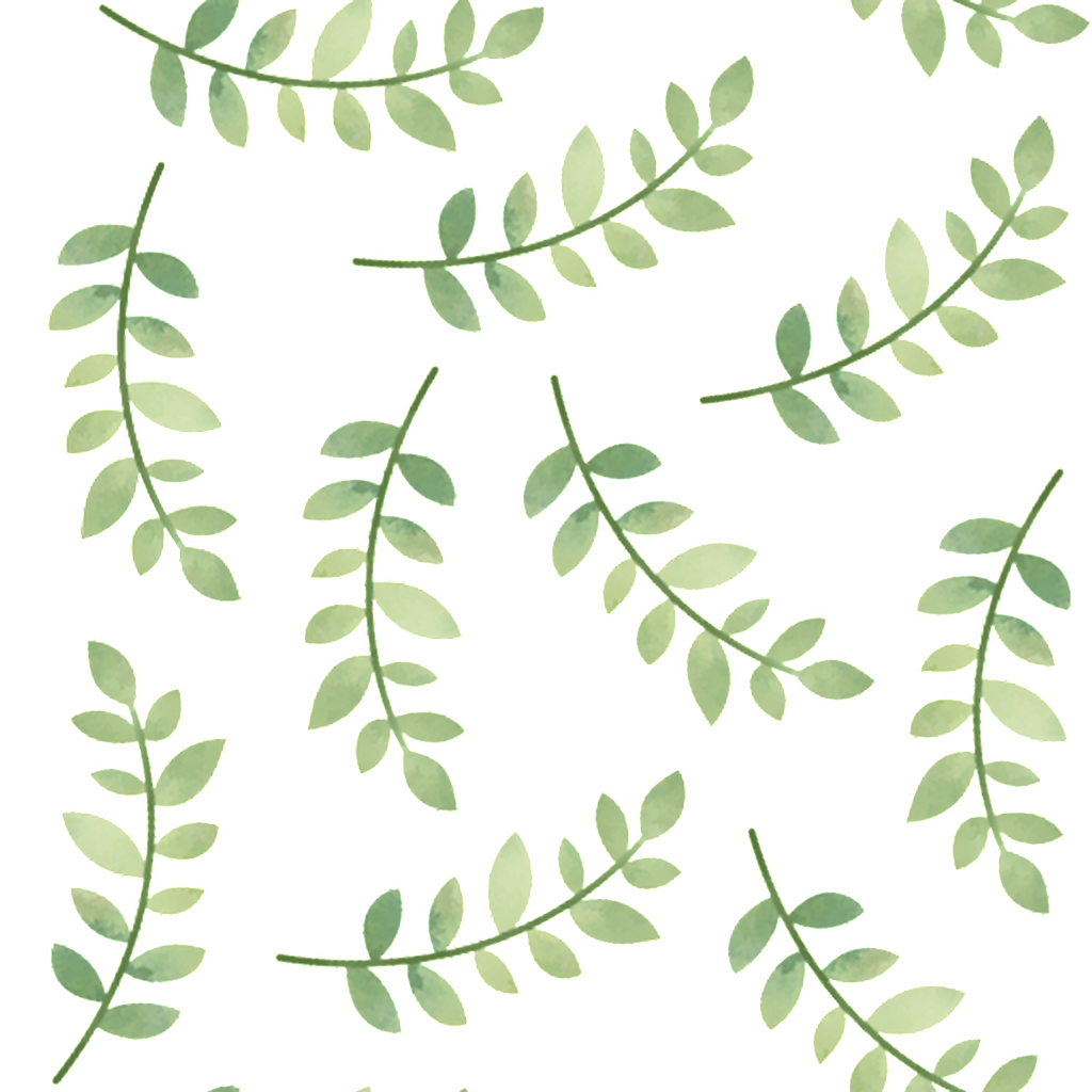 Rama Verde Y Hoja Cartoon Png De Antecedentes - Portable Network Graphics (1024x1024), Png Download