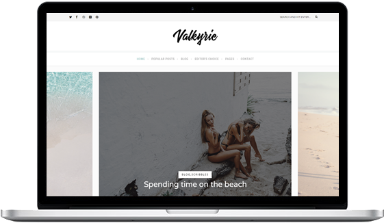 Valkyrie A Lifestyle Wordpress Blog - Blog (560x336), Png Download