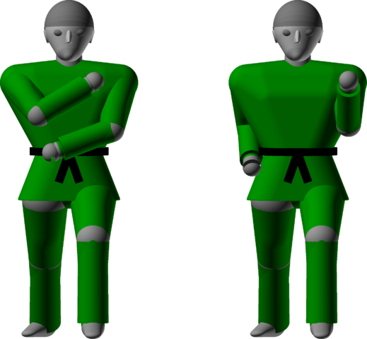 Inner Forearm Outward Block Chamber - Wiki (519x480), Png Download