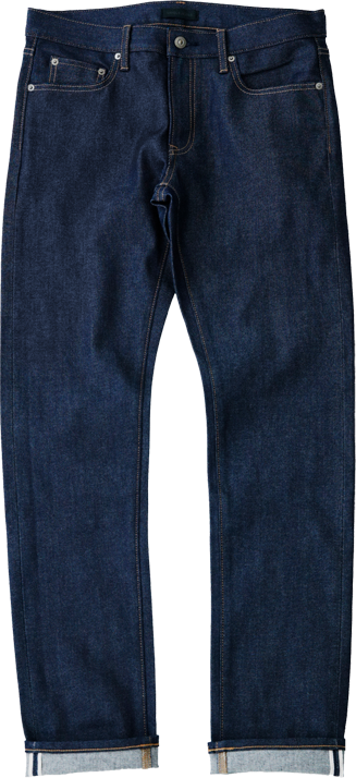 Men Selvedge Slim-fit Jeans - ユニクロ スリム フィット セルビッジ (327x714), Png Download