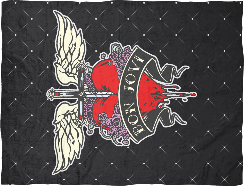 Bon Jovi Blanket - Bon Jovi Sticker R248 - 9 Inch (1024x1024), Png Download