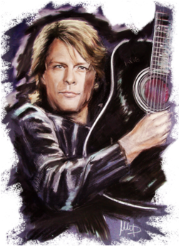 Bon Jovi - Illustration (674x518), Png Download