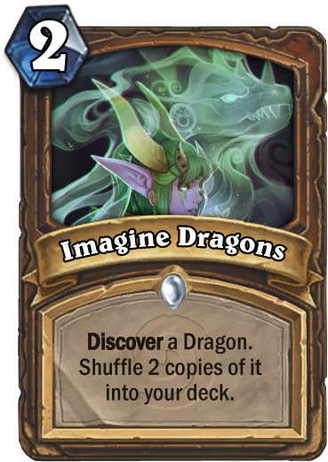 Imagine Dragons-"a Little Known Fact About Ysera Is - Horn Of Cenarius Hearthstone (400x543), Png Download