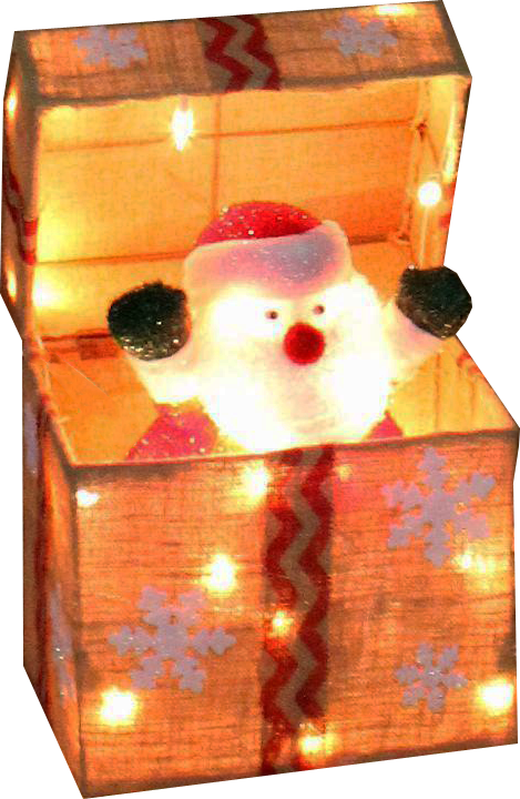 Christmas Lights Gif Transparent Download - Pop Up Chirstmas Present Decoration (469x720), Png Download