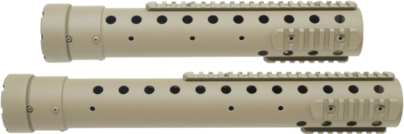 Picture Of Pri Gen3 Round Carbon Fiber Free Float Rifle - Flute (600x600), Png Download