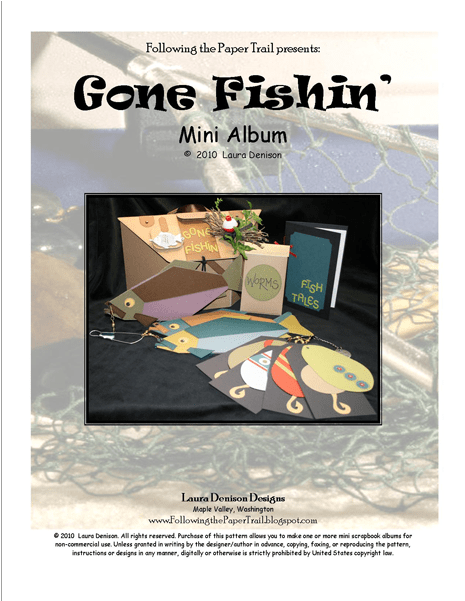 Gone Fishing Mini Album Set - Lipfish (600x600), Png Download