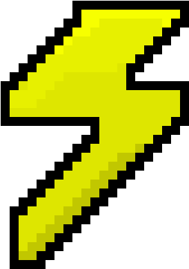 Lightning Bolt - Yoshi Coin Pixel Art (351x507), Png Download