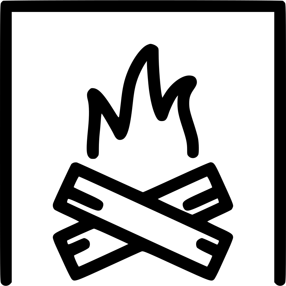 Fire Fireplace - - Scalable Vector Graphics (980x978), Png Download
