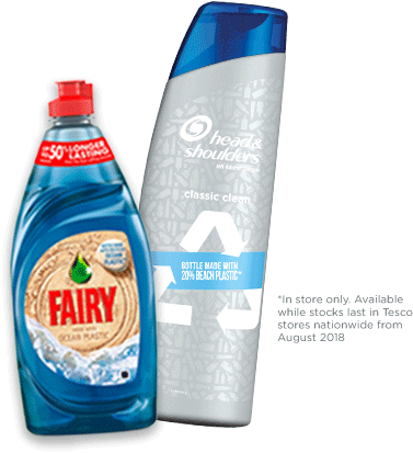 *in Store Only - P&g Fairy Ocean Plastic Bottle (377x413), Png Download