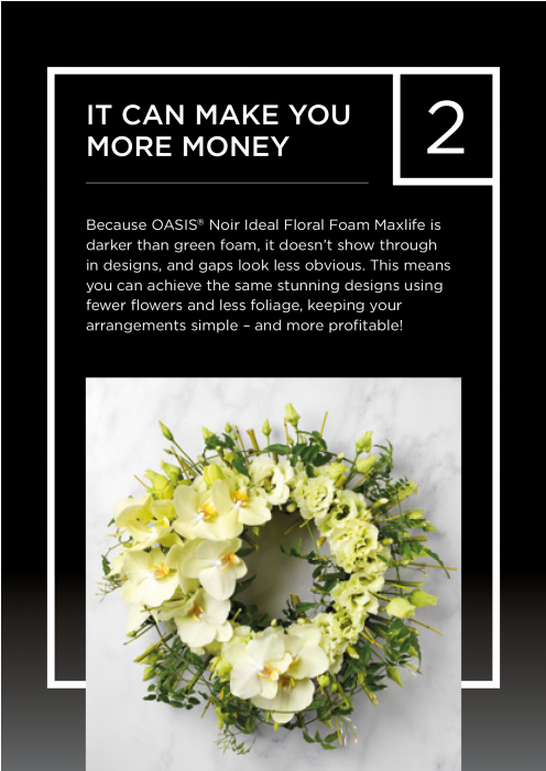 Oasis® Noir Ideal Floral Foam Maxlife With Naylorbase® - Bouquet (700x700), Png Download
