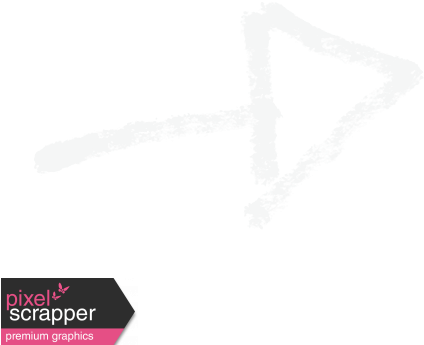 White Arrow - Digital Scrapbooking (456x456), Png Download