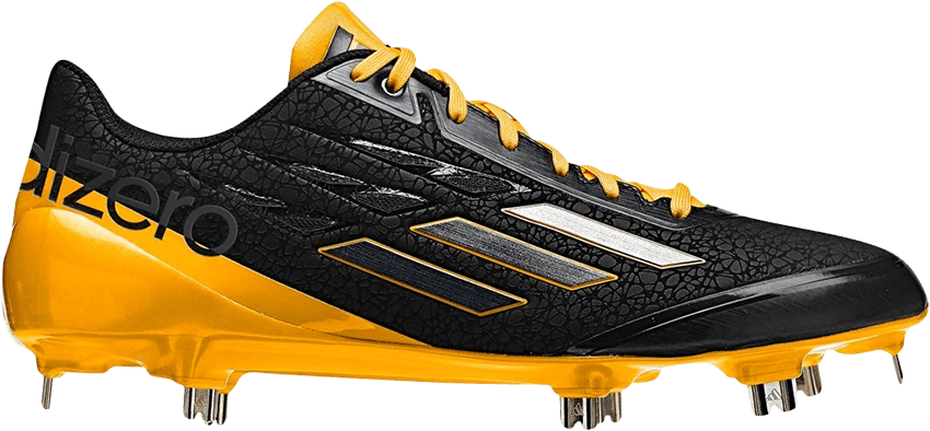 Adizero Afterburner - Adidas Adizero Afterburner Baseball Cleat Black/carbon (850x394), Png Download