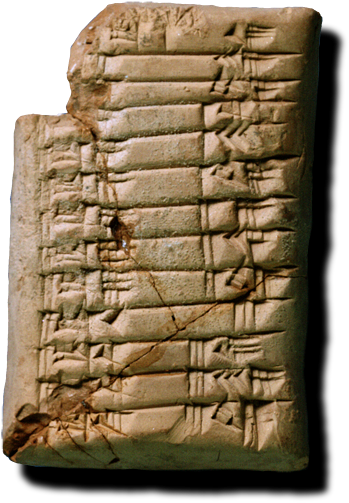 School Tablet With Multiplication Table - Babylonians Multiplication (425x567), Png Download