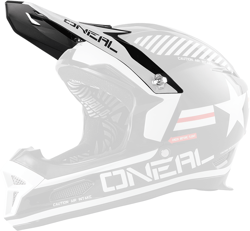 O`neal Spare Visor Fury Rl Helmet Afterburner Black - Oneal Fury Rl Ii Helmet (1000x1000), Png Download