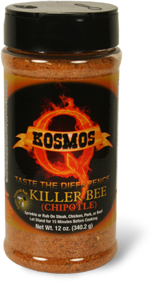Kosmo's Killer Bee Chipotle Bbq Rub 12 - Kosmos Q Killer Bee Honey Rubkosmosq (480x480), Png Download