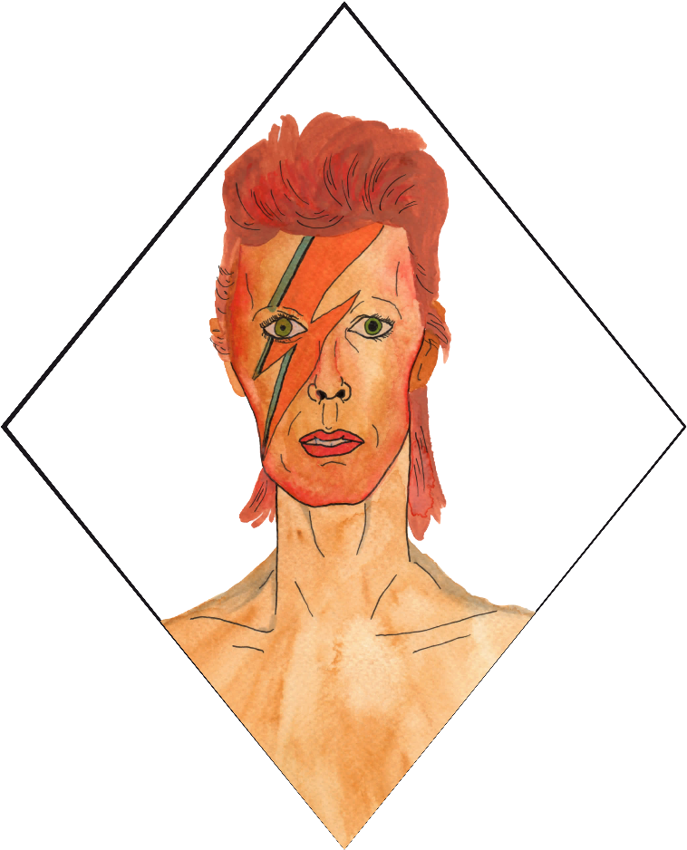 David Lynch - David Bowie (764x1080), Png Download