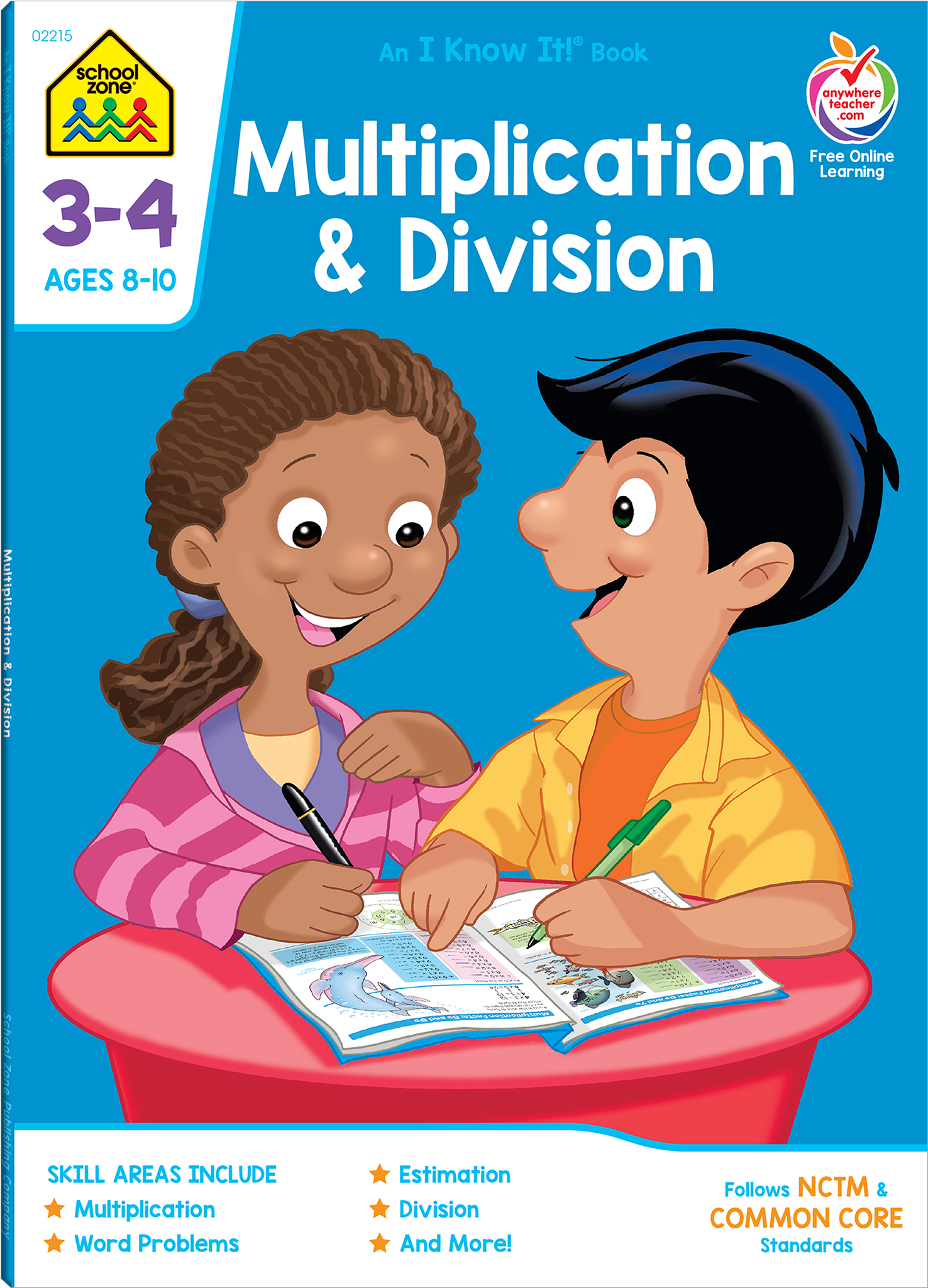 Multiplication & Division 3-4 Deluxe Edition Workbook - School Zone Curriculum Workbooks, Multiplication Facts (2048x2048), Png Download