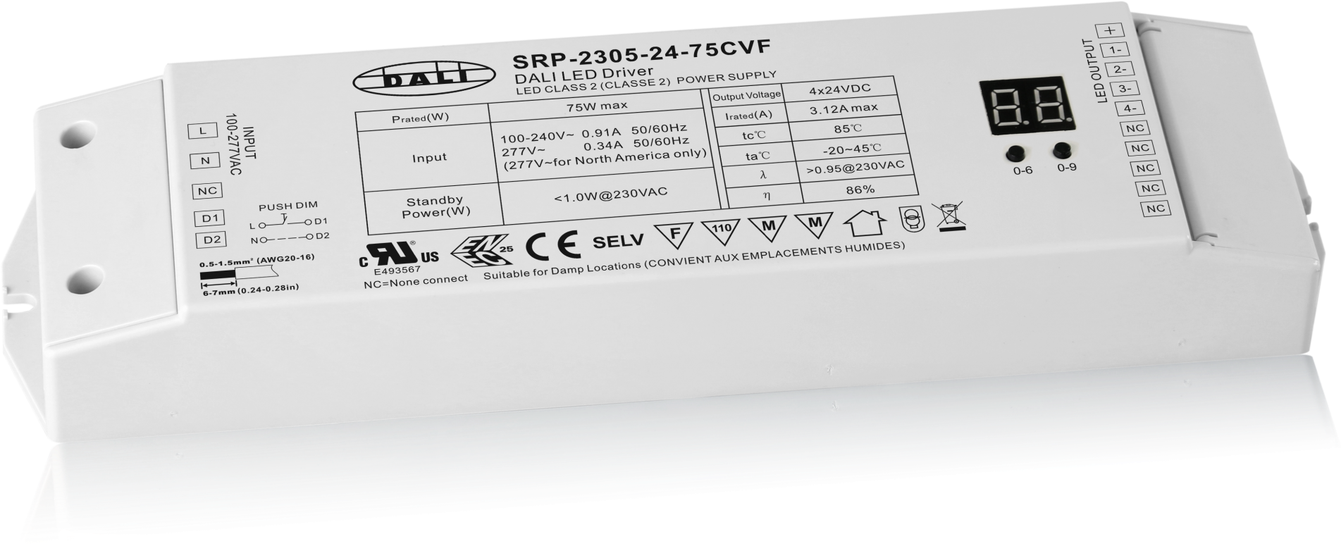 Simple, No Fuss Dali Dimmer Driver - Label (2000x798), Png Download