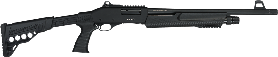 Click For Larger Image - Dickinson Defense Commando 12 Gauge Pump Action Shotgun (950x386), Png Download