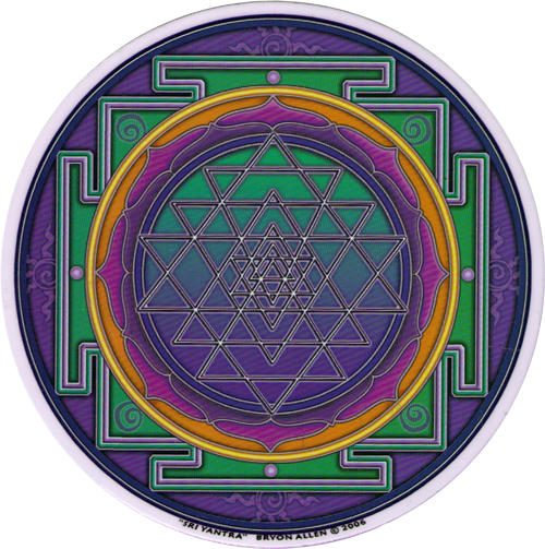 Window Sticker / Decal - Sri Yantra Mandala (500x503), Png Download