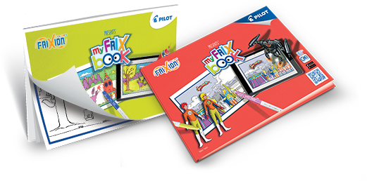 Interactive Drawing Books - Frixion Colors - My Frix Book Avec 12 Feutres - Pointe (521x258), Png Download