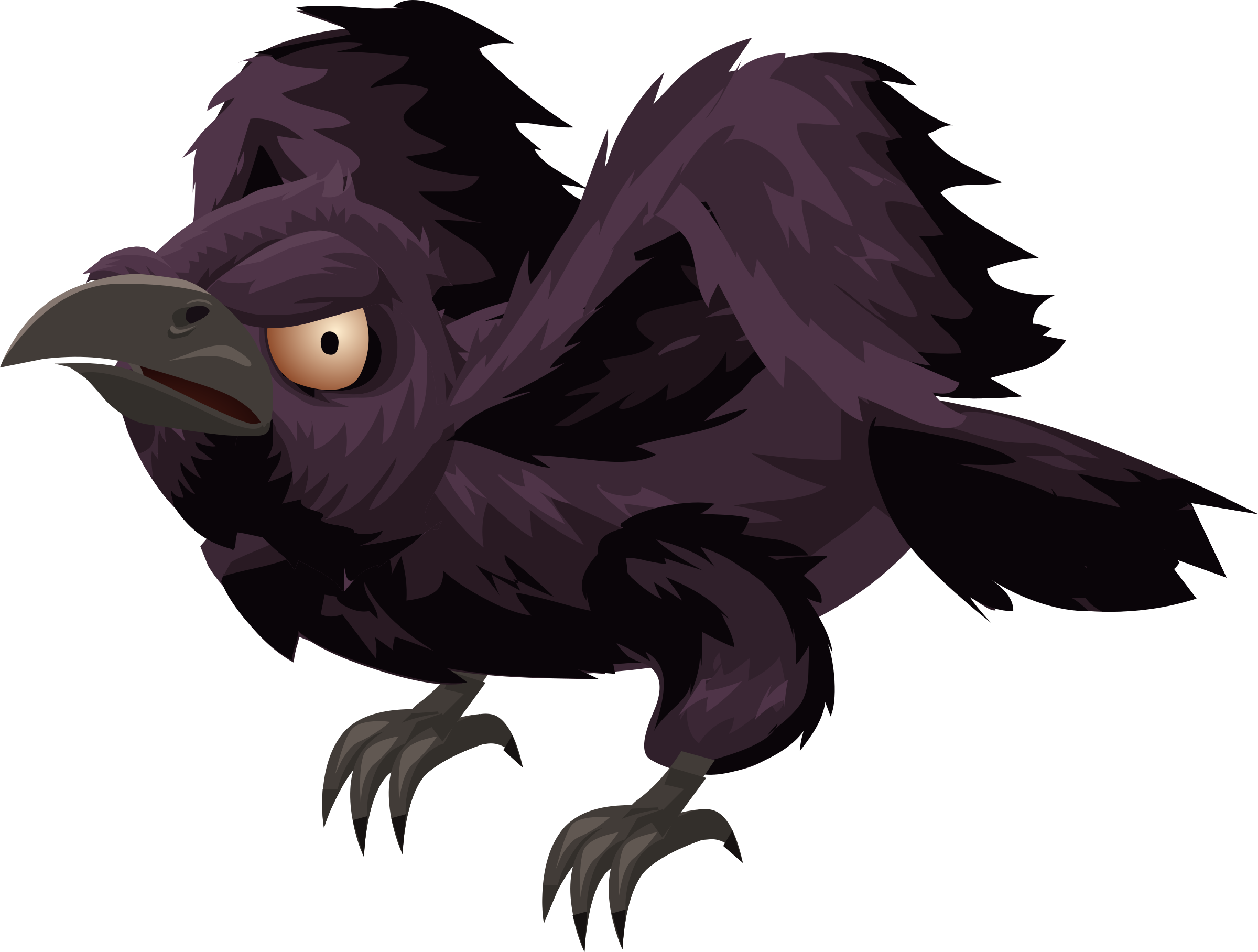 Crow Clipart Rook - Clip Art (2400x1816), Png Download