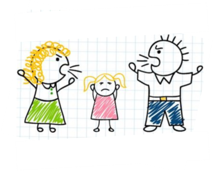 Free Download Divorced Parents Clipart Divorce Parent - Divorced Parents Clipart (708x580), Png Download