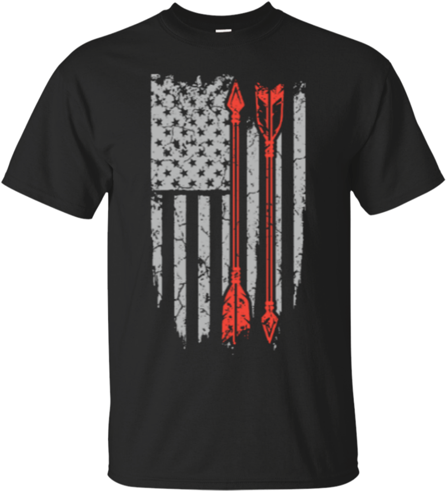 Native Inspired Arrows Flag - Dirt Bike - Awesome T-shirt For American Biker T-shirt (1024x1024), Png Download
