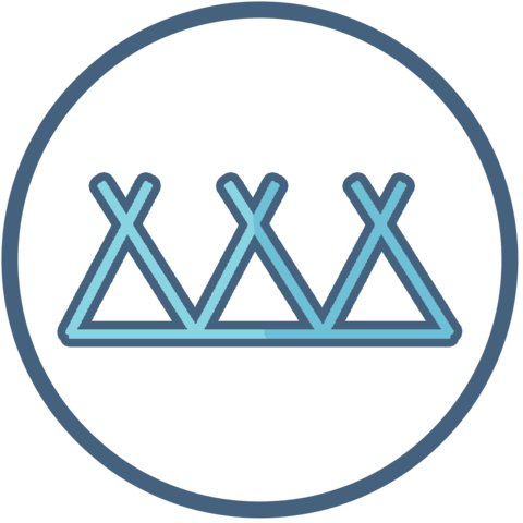 Native American Camp Symbol - Symbol (480x480), Png Download