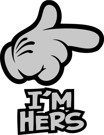 Valentine, Couple Shirt, And I'm Hers Image - She Is My Bff (363x470), Png Download