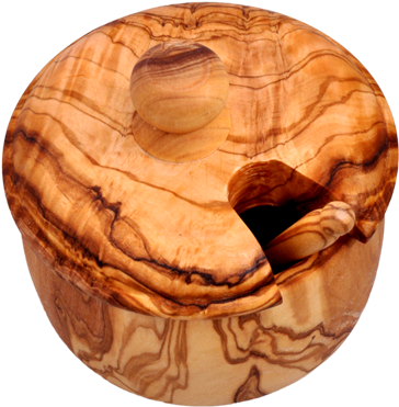 Salt Jar W-scoop - Olive (900x480), Png Download