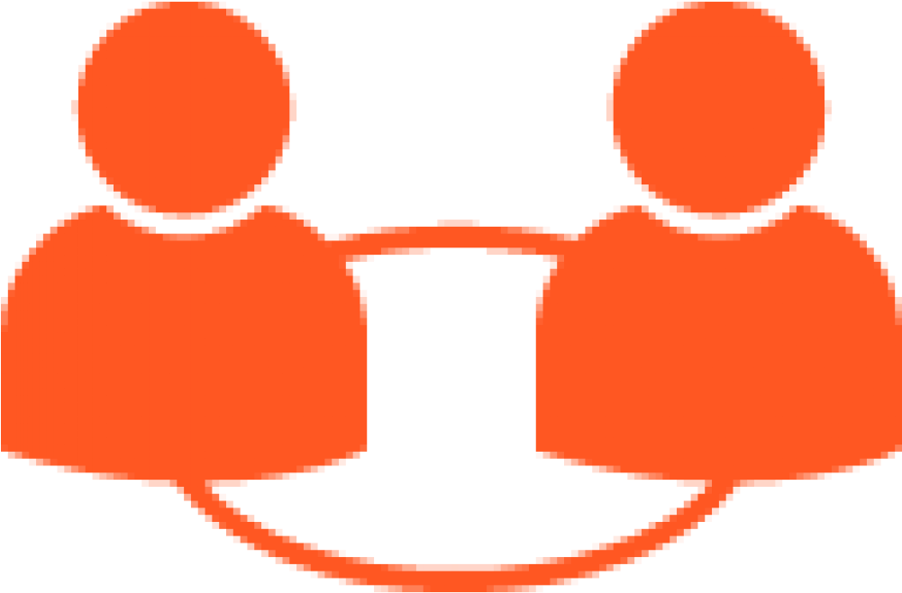 Relationship Icon Png - Relationship Icon Orange (1000x1000), Png Download
