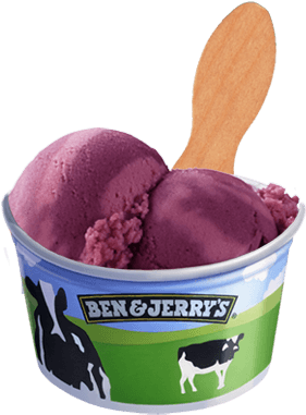 Berry Berry Extraordinary® Sorbet Bulk - Ben And Jerry's Sorbet (374x393), Png Download