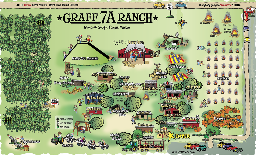 12 Austin Corn Mazes & Austin Pumpkin Farms - Austin (1024x622), Png Download
