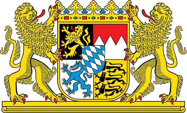 Bavarian Farmers In Ireland - Bavaria Coat Of Arms Throw Blanket (640x387), Png Download