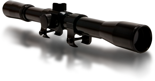 Be Right On Target - Telescopic Sight (604x315), Png Download