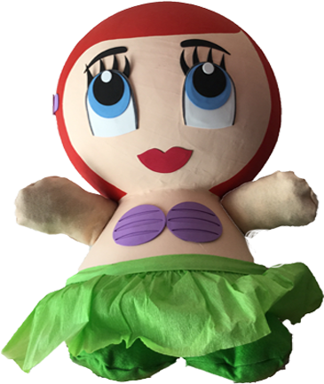 Piñata De La Sirenita 1pza - The Little Mermaid (500x500), Png Download