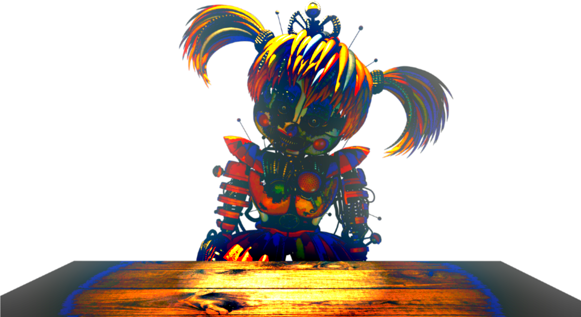Modelbaby Interrogation Model Brightened - Fnaf Freddy Fazbear's Pizza Simulator (1920x1080), Png Download