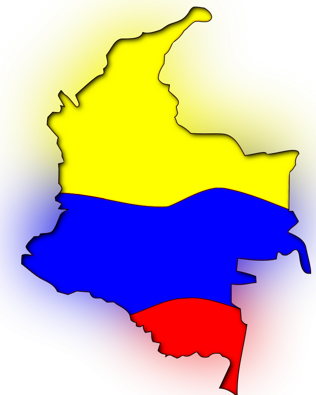Mapa Colombiano Png Images - Mapa De Colombia Bandera (480x600), Png Download
